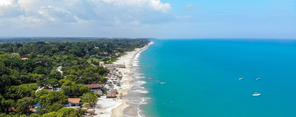 Playa de Santa Clara en la costa pacífica de Panamá